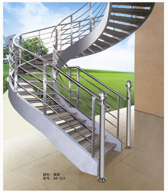 Stainless steel stair handrail special-shaped guardrail tube