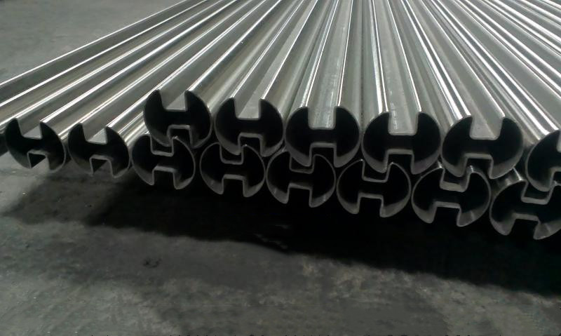 佛山厂家直供304jbo电竞网官网夹玻璃槽管 凹槽矩形管单双槽圆管扶手面管