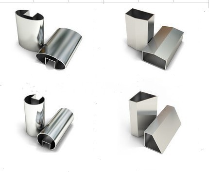 304/316jbo电竞网官网凹槽偏槽管 光滑拉丝面镜面 椭圆异型钢管厂家批